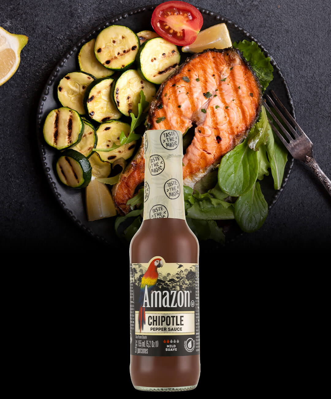 Salmon con Amazon Chipotle